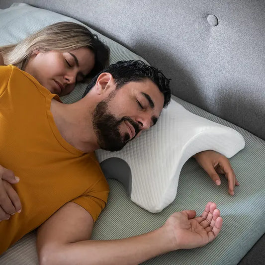 Almohada Cervical Viscoelástica Ergonómica para Dormir Mejor